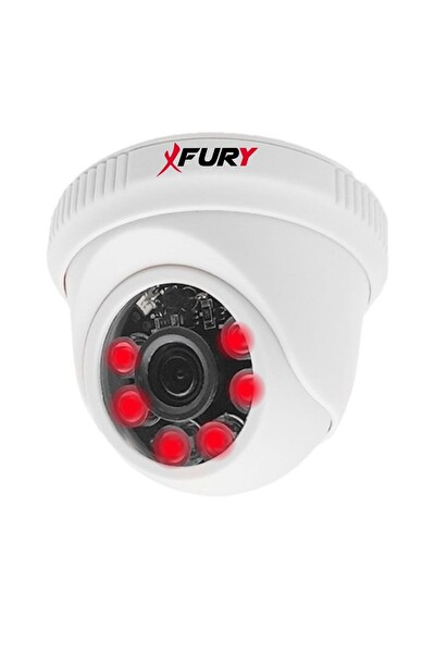 Fury 4 Kameralı 5mp 3.6MM Lens 2mp Görüntü 6 Atom Led Gece Görüşlü FHD Güvenlik Kamerası 251412 1 TB