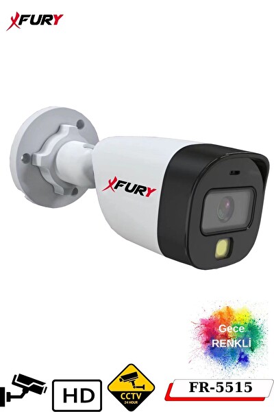 Fury 3 Kameralı 5Mp Lens 2 Mp Görüntü Gece Renkli FHD Ultra Led Akıllı Güvenlik Kamerası Seti 1 TB