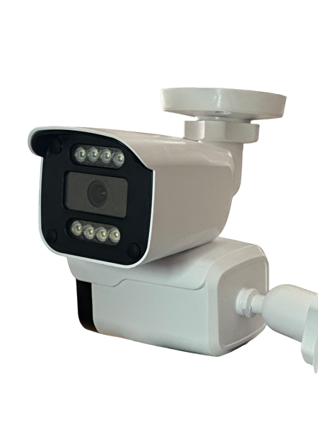 Bises 5'li Araç Yüz ve İnsan Tanımalı Hareket Algılayan 5 MP Lens 4 Warm Led Gece Renkli Gösteren Güvenlik Kamera Seti BS784W