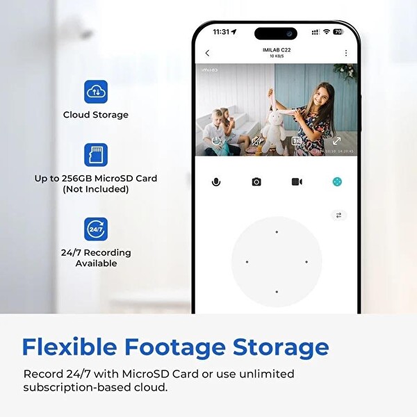 Imilab C22 3K Wi-Fi Eklenti İç Mekan Kamerası