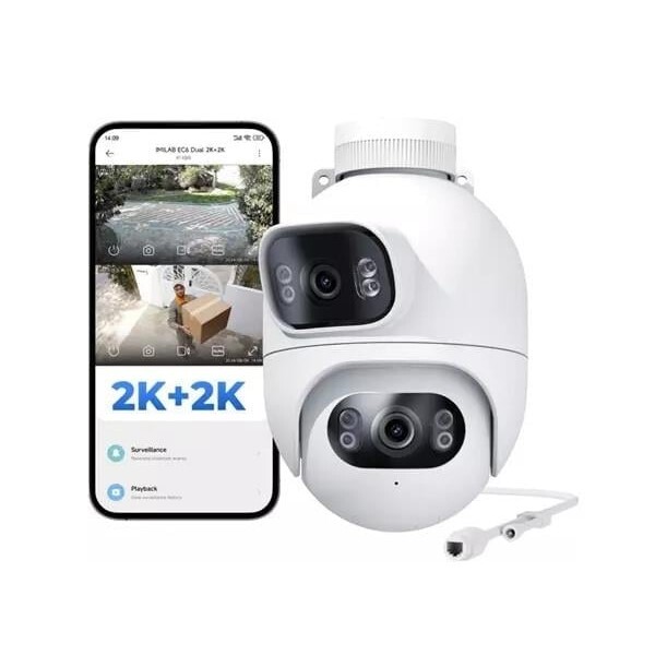 Imilab EC6 Dual 2K+2K Çift Lensli 360 Dış Mekan Güvenlik Kamerası