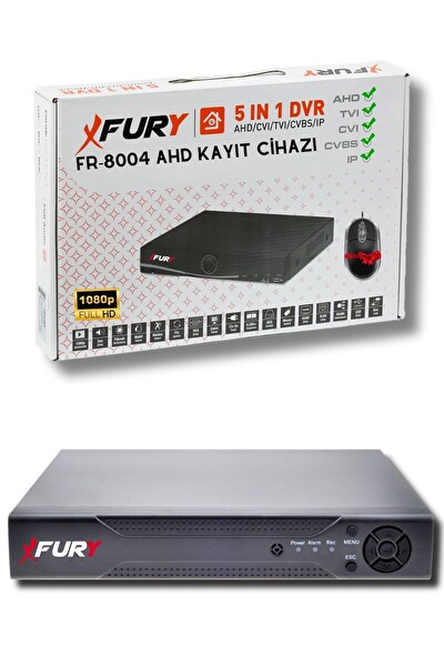 Fury 2 Kameralı Set Full HD Gece Renkli Görüş-Cepten İzle-Su Geçirmez Güvenlik Kamerası Seti 500 GB