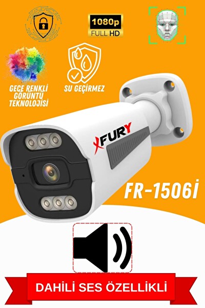 Fury 16 Kameralı Sesli 4 MP Gece Renkli Su Geçirmez IP Güvenlik Kamerası Seti 1506s 500GB