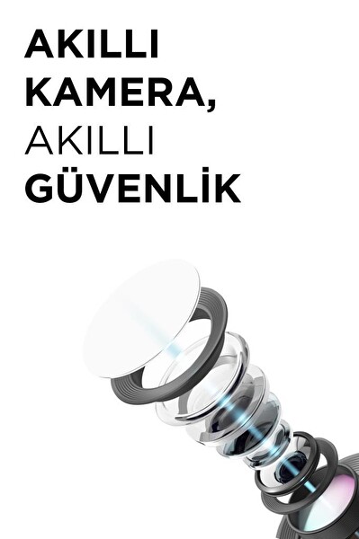 Torima CMR30 Siyah Şarjlı Duvar Lambası Görünümlü Dış Mekan Kamerası Akıllı IP Güneş Enerjili Kamera