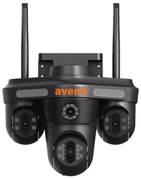 Avenir AV-S344 16MP 4 Kameralı Gece Görüşlü PTZ Wifi Kamera
