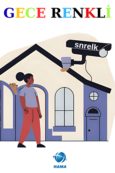 Snrelk Sencrom Hama 1080P FHD Renkli 320 GB Gece Görüşlü (IR) Kamera Set - 3 Adet