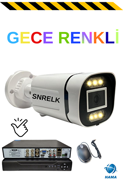 Snrelk Sencrom Hama 1080P FHD Renkli 320 GB Gece Görüşlü (IR) Kamera Set - 3 Adet