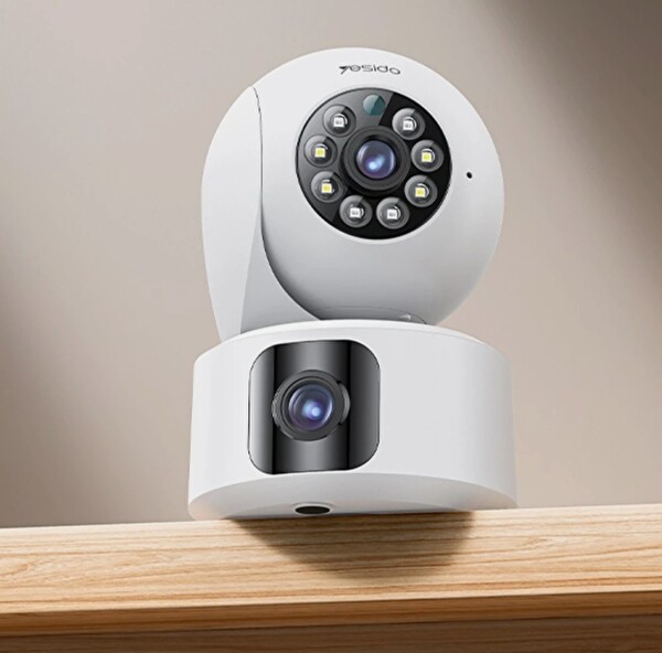 Yesido KM16 Gece Görüşlü Dual Kamera 360° Dönebilen Alarmlı Wifi IP İç Mekan Güvenlik Kamerası