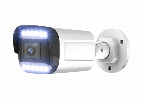 Bises 6'lı Araç İnsan Yüz Tanımalı Hareket Algılayan 5 MP Lens 12 Warm Led Gece Renkli Kamera Seti 3312W