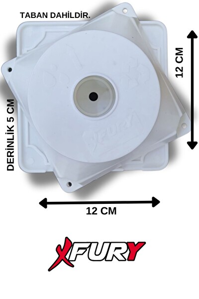 Fury 100 Adet Taban Dahil Kamera Buatı - Beyaz