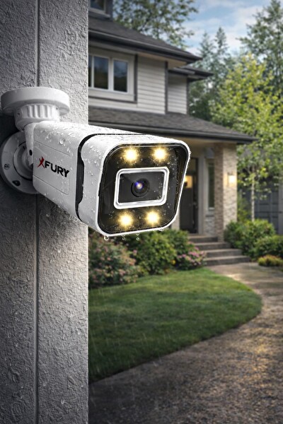 Fury 4 Ultra Warm LED Gece Renkli Görüntü Dış Mekan Uyumlu Su Geçirmez Gece Görüşlü (IR) Güvenlik Kamerası