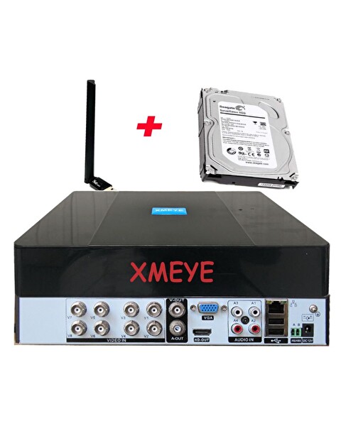 Bises 8 CH 320 GB Hdd Wi-Fi li 5 Mp H265 Hibrit Araç İnsan ve Yüz Tanımalı Xmeye Kayıt Cihazı 108XMEYE