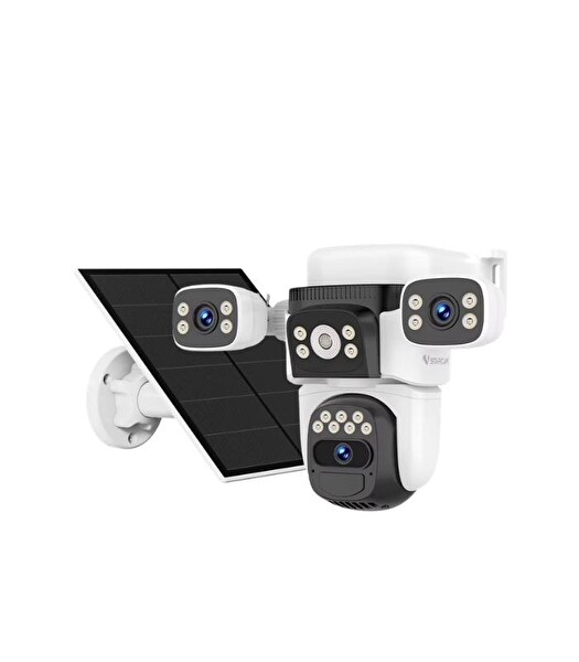 Vstarcam CB621SR 3 Kameralı 6MP Güneş Panelli Solar Wifi PTZ Kamera