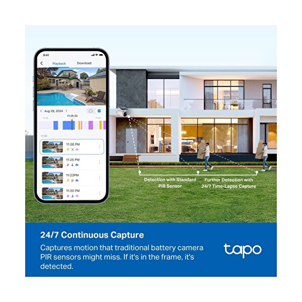 TP-Link Tapo C465 4K 8 MP Ultra HD Güneş Panelli Kablosuz Kamera