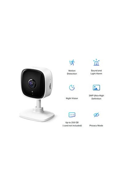 TP-Link Tapo C110 Ultra Yüksek Çözünürlüklü 2304x1296 Wi-Fi Güvenlik Kamerası