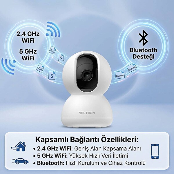 Neutron NTL-PT-16-3MP İç Mekan Kamerası Evcil Hayvan ve Güvenlik Kamerası