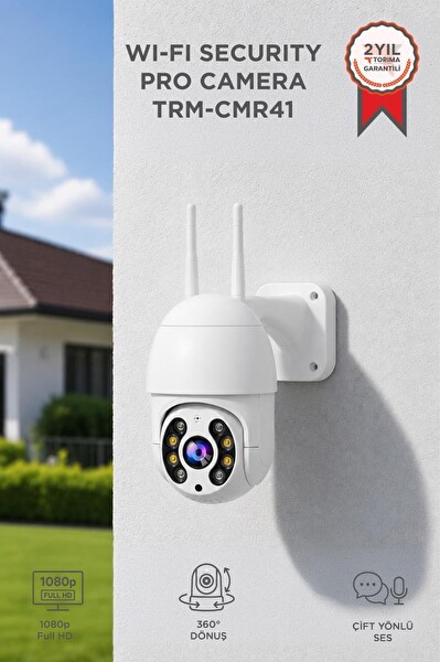 Torima CMR41 360 Derece Dönebilen WiFi Beyaz Akıllı IP Güvenlik Kamerası