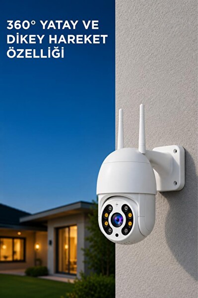 Torima CMR41 360 Derece Dönebilen WiFi Beyaz Akıllı IP Güvenlik Kamerası