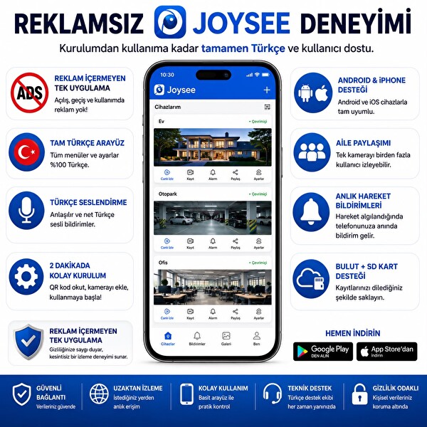 Bises 6 MP Wi-Fi PTZ Çift Lensli 12 V Adaptör Dahil Dış Mekan Akıllı Güvenlik Kamerası WİFİ_BS_W2
