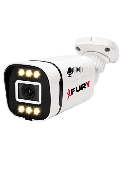 Fury IP 7 Kameralı 1080P Sesli 6 Warm LED Renkli Gece Görüşlü Güvenlik Kamera Sistemi 500GB 1606