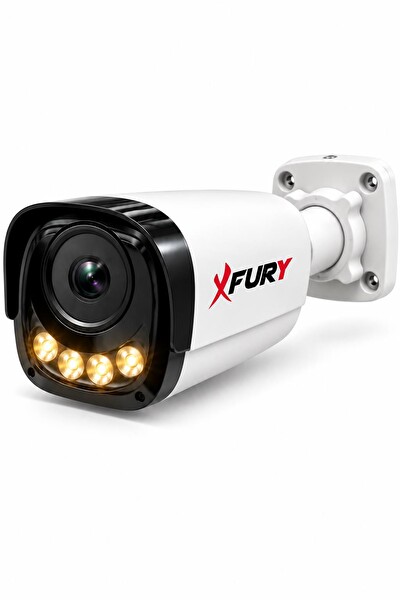 Fury 10 Kameralı Güvenlik Kamera Seti 4 Warm LED Gece Renkli Görüş 1 TB HDD