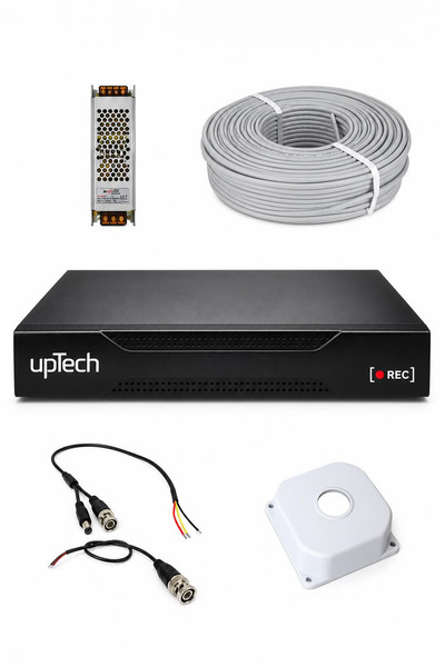 Uptech Full HD 1 Kameralı Gece Renkli Görüş Su Geçirmez Güvenlik Kamera Seti 1 TB HDD 2239
