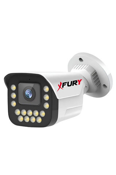 Fury 12'li 15 Warm Led Gece Renkli Görüş Su Geçirmez Güvenlik Kamerası Seti 320 GB