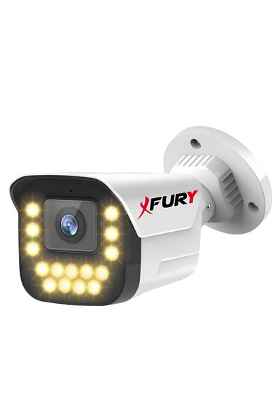 Fury 8'li 15 Warm Led Gece Renkli Görüş Su Geçirmez Güvenlik Kamerası Seti 320 GB