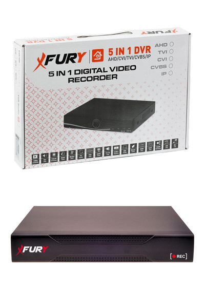 Fury 8'li IP Güvenlik Kamera Seti Sesli Gece Renkli 1080P Full HD 1 TB Uzaktan İzleme 5500S