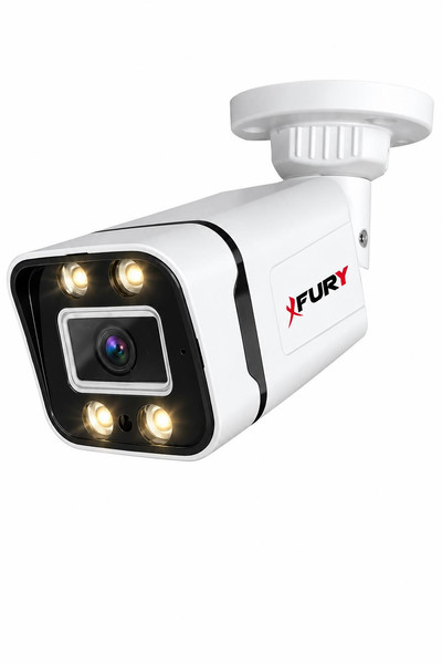 Fury 10 Kameralı Güvenlik Kamera Seti Sesli 4 Warm LED Gece Renkli Görüş 320 GB HDD 5580S