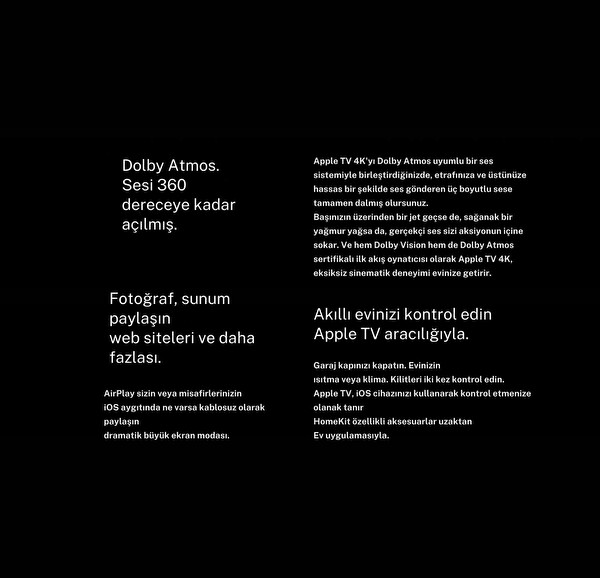Apple TV 4K 64 GB MP7P2LL/A 5. Nesil