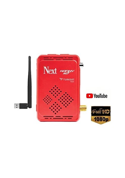 Next Kanky 594 MHz CPU FHD Yeni Uydu Alıcı - Wifi Anten