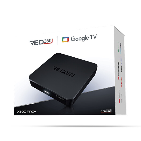 Redline RED360 X100 Pro Google TV Box - 12 Aylık D-Smart GO