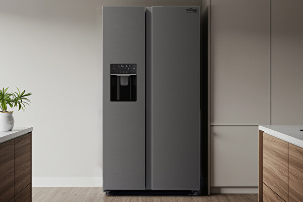 Tommatech TSB-491576-WIDIMP No-Frost Su Ve Buz Dağıtıcılı Sıde-By-Sıde 577 L Inox Buzdolabı
