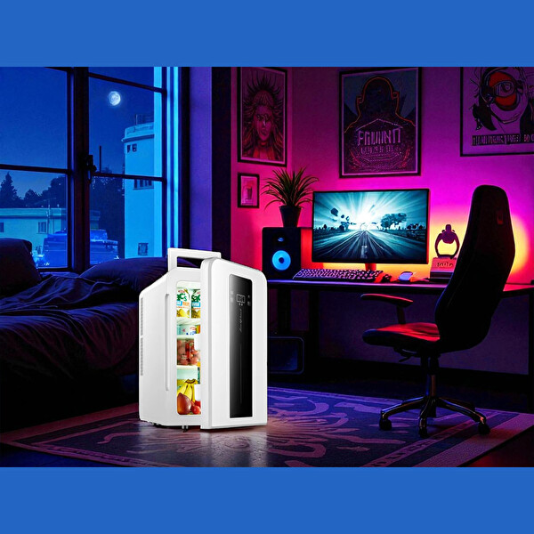 Mars & Hars 22 L Taşınabilir Soğutma Isıtma Dokunmatik 12V 220V Led Ekranlı Derece Ayarlı Buzdolabı