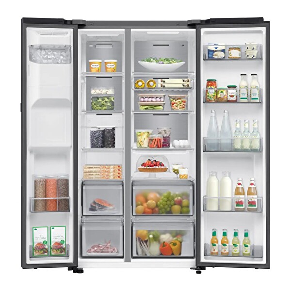 Samsung RS90F64EEFTR Gardırop Tipi No Frost Koyu Inox Buzdolabı