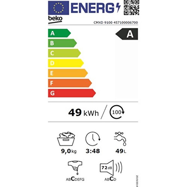 Beko CMXD 9100 9 KG 1000 Devir Çamaşır Makinesi