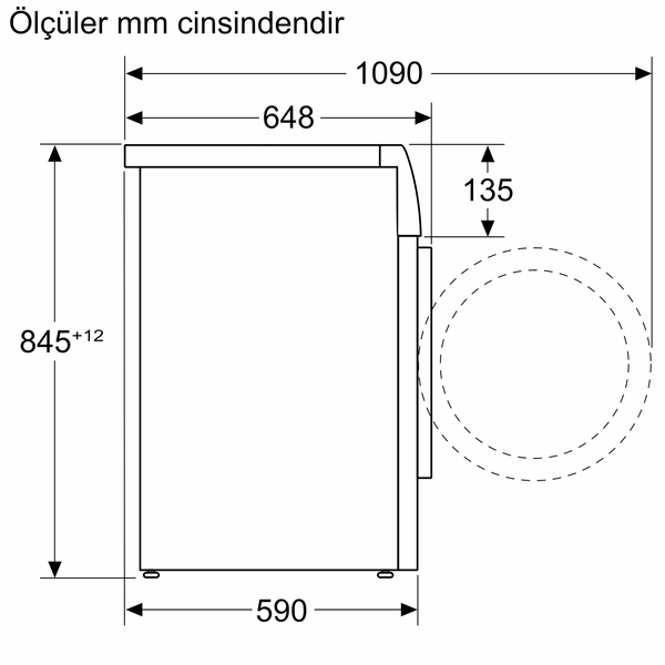 Bosch WGB254ASTR 10 KG 1400 Devir Çamaşır Makinesi