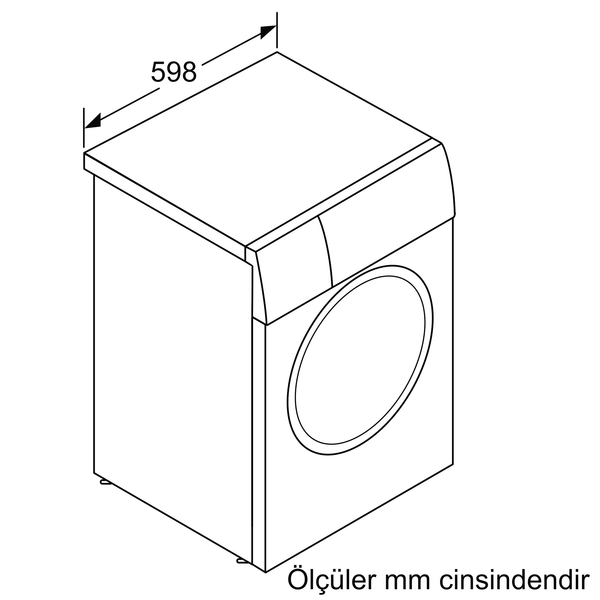 Bosch WGB254ASTR 10 KG 1400 Devir Çamaşır Makinesi