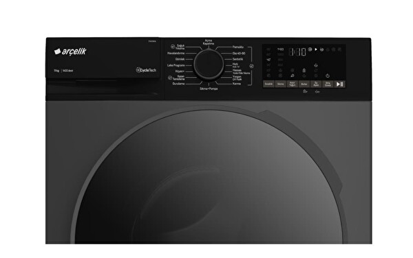 Arçelik 11140 MXA 11 KG 1400 Devir Antrasit Çamaşır Makinesi