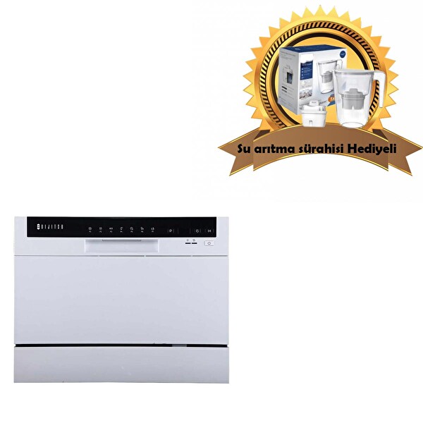 Dijitsu DSB 7001 Kompakt Tezgah Üstü Bulaşık Makinesi - Sürahi Hediyeli
