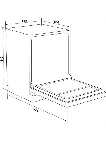 Hafele Eternal 14 Kişilik Inox Bulaşık Makinesi