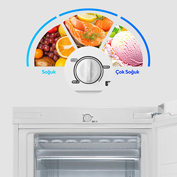 Kumtel HFR-160 5 Çekmeceli 160 L Dikey Derin Dondurucu
