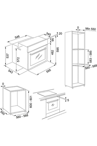 Franke Mythos FMY 99 HS BK 73 L Siyah Ankastre Fırın
