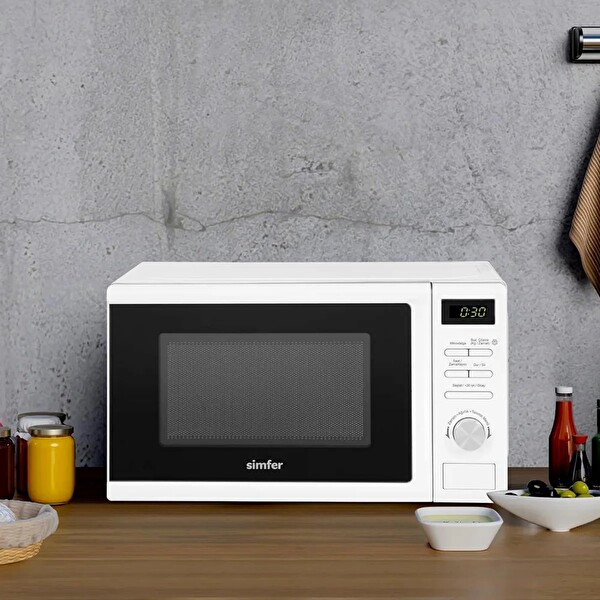 Simfer SK-4602 20 L Beyaz Dijital Mikrodalga Fırın