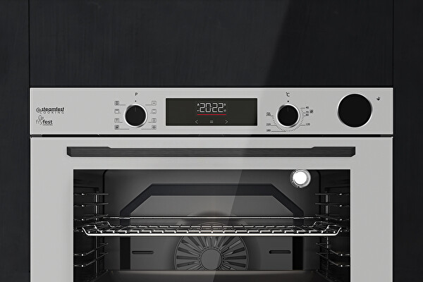 Tommatech TAF6004SSP 60 CM 80 L Gri Cam Elektrikli Ankastre Fırın