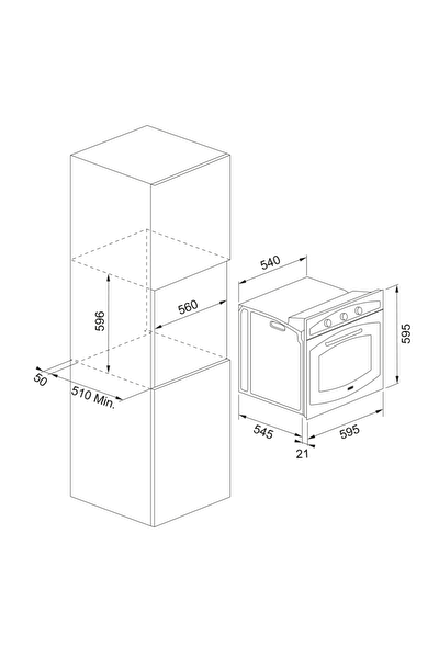 Franke Country 65 FCO 86 H 65 L Avena Rustik Ankastre Fırın