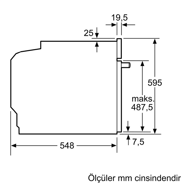 Bosch Serie 4 HUA717BR0T 76 L Ankastre Fırın