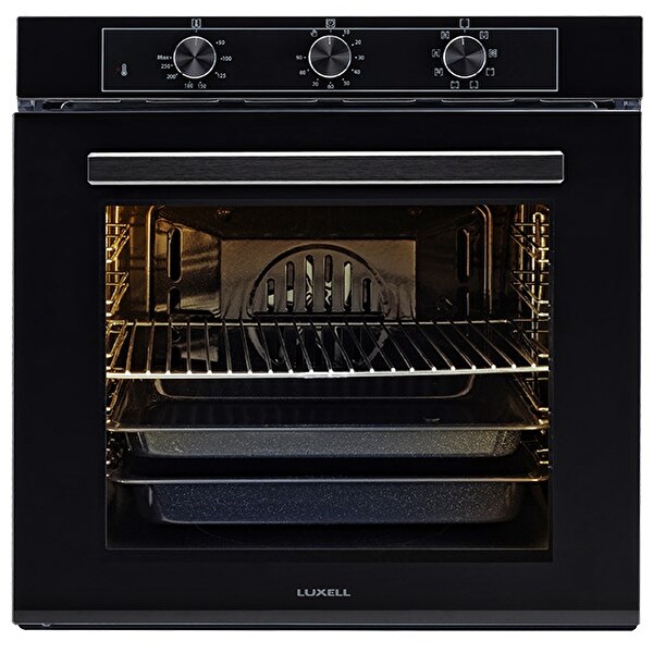 Luxell A68-SF3 MT 9 Programlı Siyah Cam Ankastre Fırın