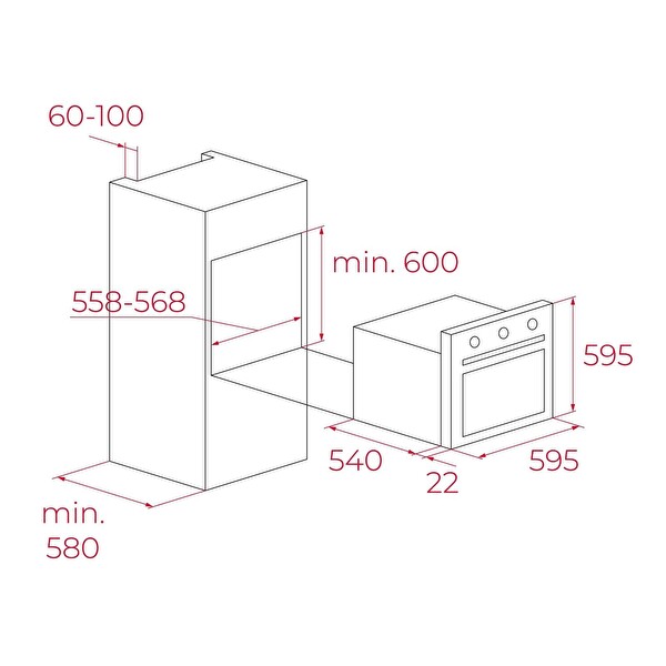 Teka HEB 627 Ankastre Fırın Inox